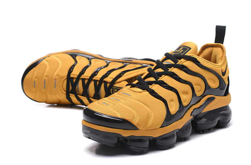 2018 Nike Air Max TN Plus Yellow Black Shoes - Click Image to Close